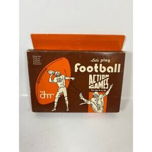 1969 DMR Let’s Play Football Action Games Playing Card Football UNUSED